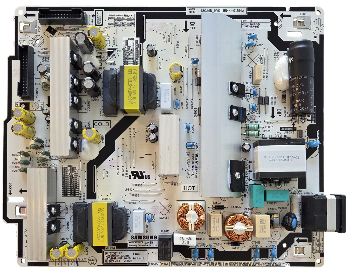 BN44-01394A Samsung Power Supply, L48CA9N_HVD , QN48S90HAEXZA