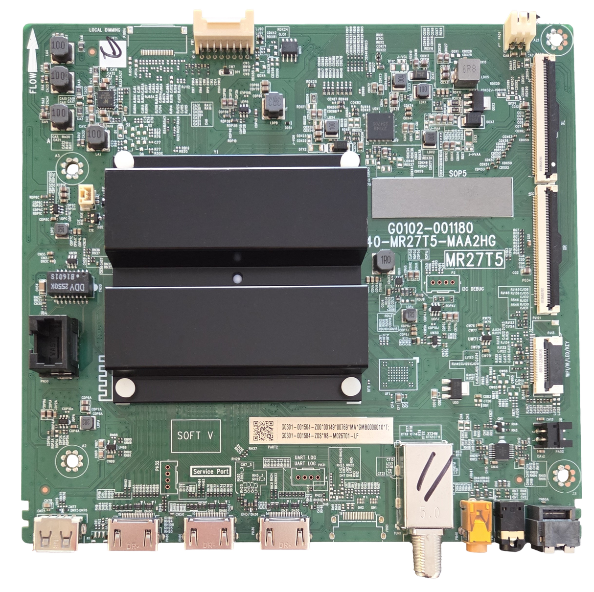 G0301-001504-Z00 TCL Main Board, G0301-001504-Z00, G0102-001180, 40-MR27T5-MAA2HG, 55S450F
