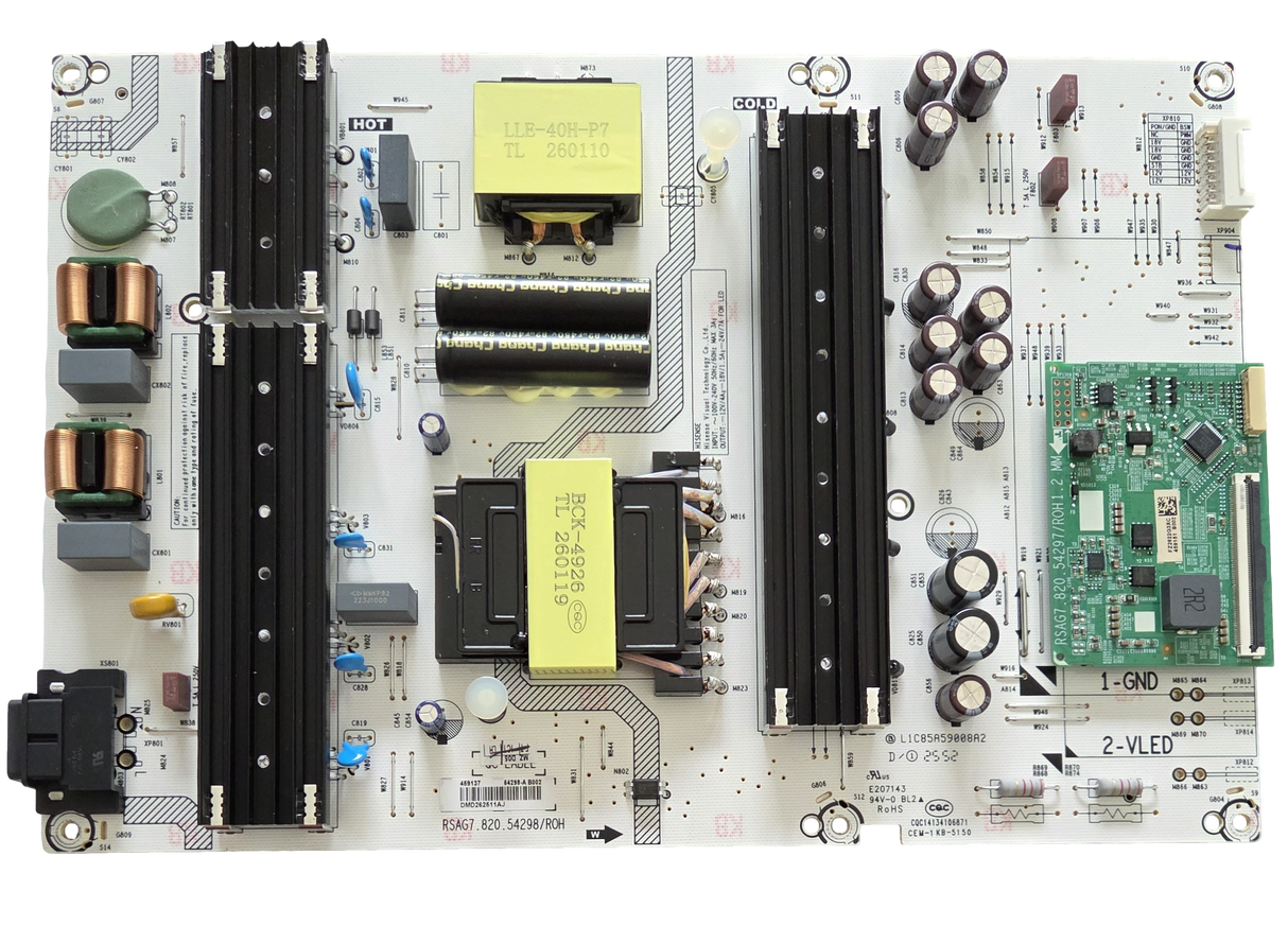 459137 Hisense Power Supply Board, RSAG7.820.54298/ROH, 75U6SF