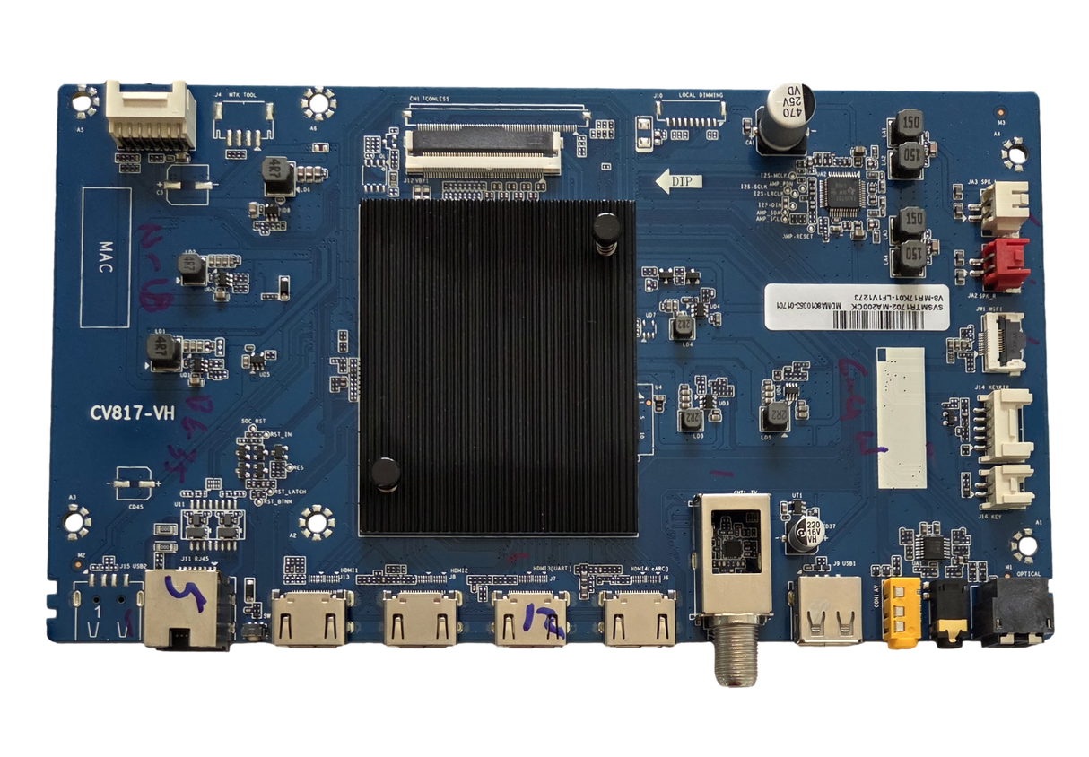 SVSMTR1702-MA200CK Phillips Main Board, V8-MR17K01-LF1V1273, 50PUL7973/F7