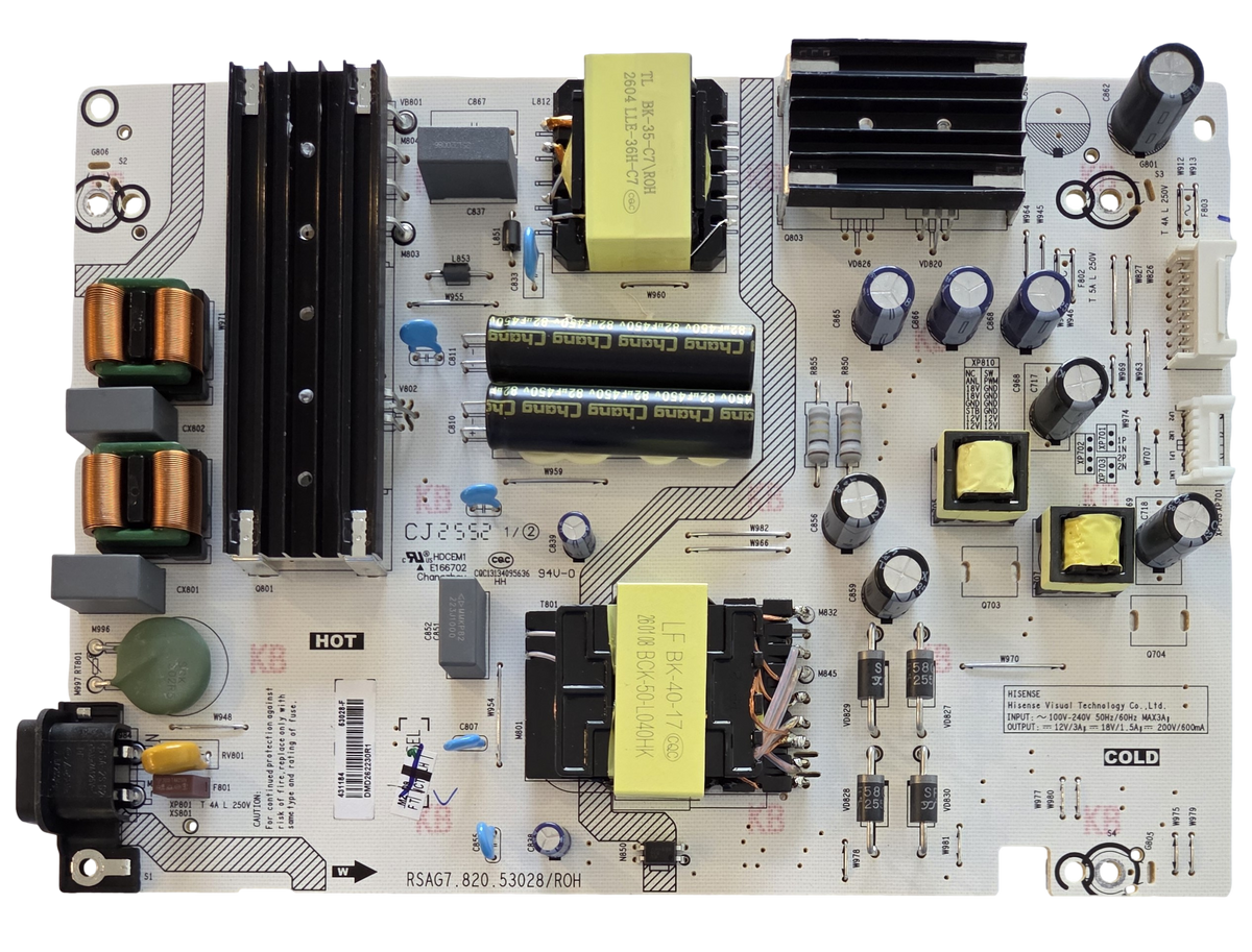 431184 Toshiba Power Supply, 53028-F, RSAG7.820.53028/ROH, 65M450SU