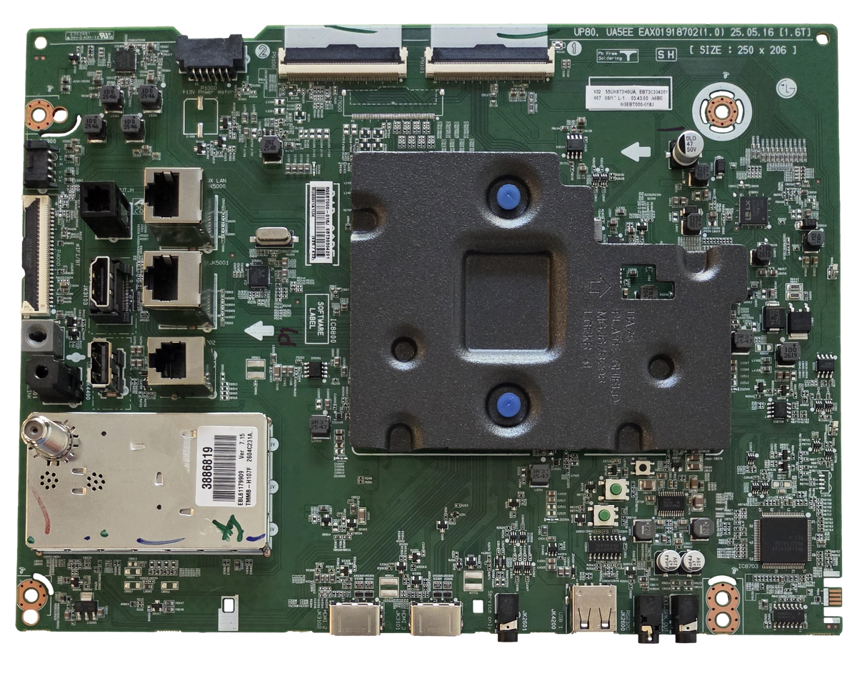 EBT30304201 LG Main Board, EAX01918702(1.0), 55UR8000AUA