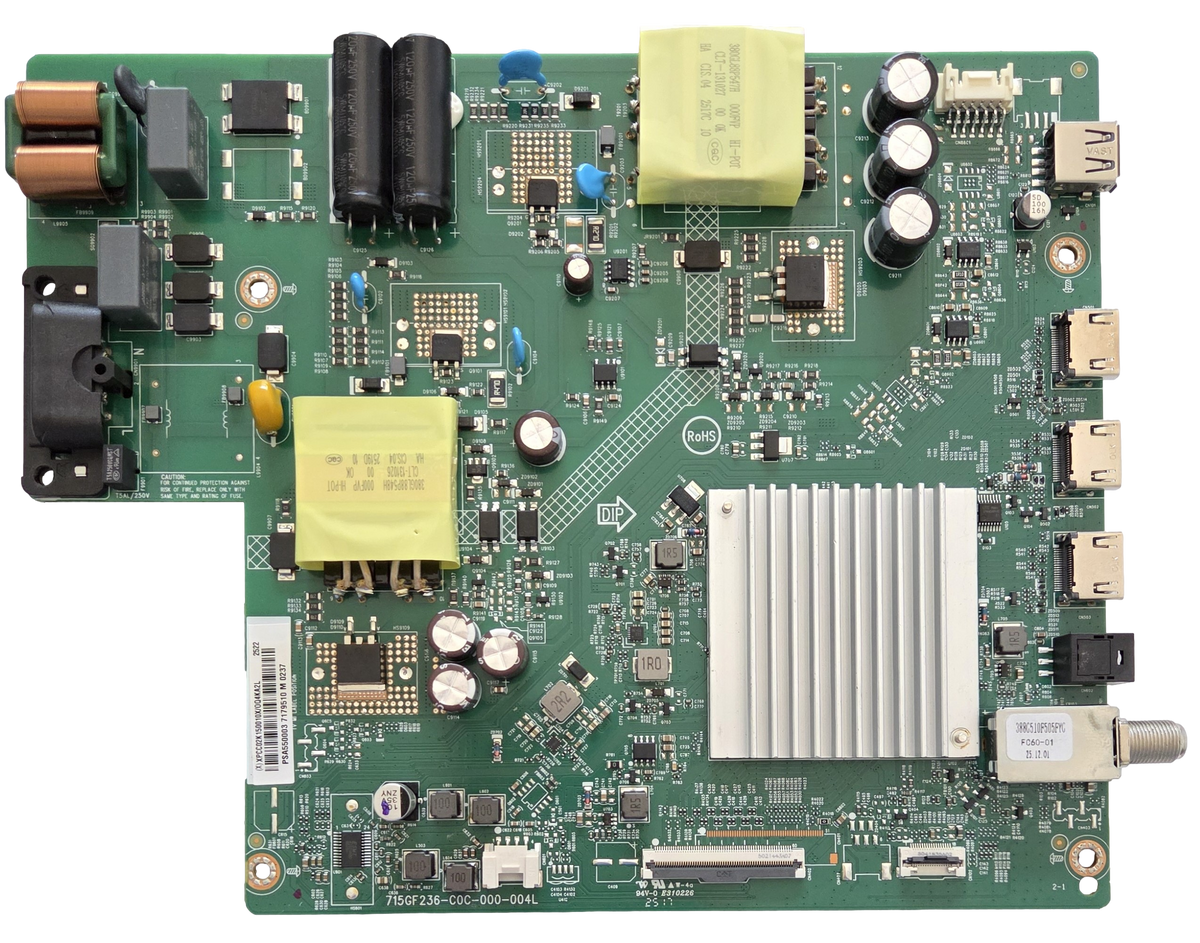 756TXPCC02K150 Vizio Main Board, (X)XPCC02K150010X, V4K55M-0801