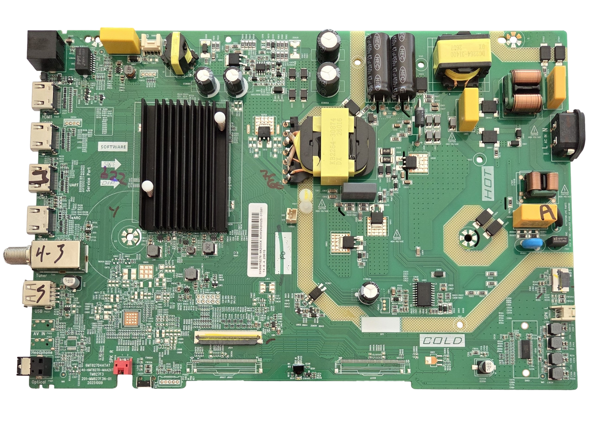 SVS6MT8276-MA200CK Roku Main Board / Power Supply, 6MT827D4ATAT, 55R5DX