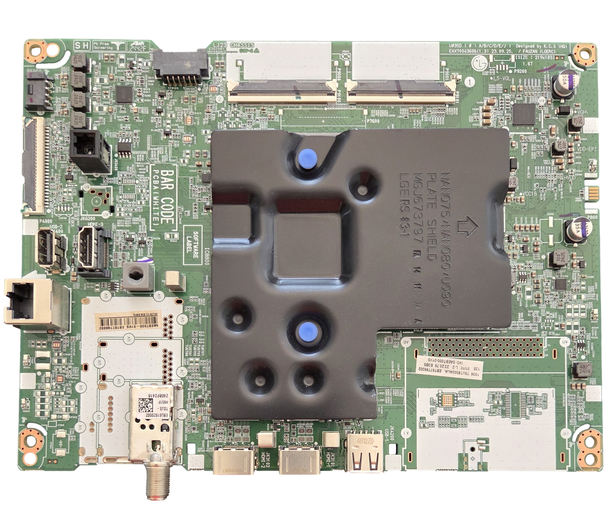 EBT67799302 LG Main Board, EAX70043606(1.3), 75UT8000AUA.BUSFLKR, 75UT8000AUA