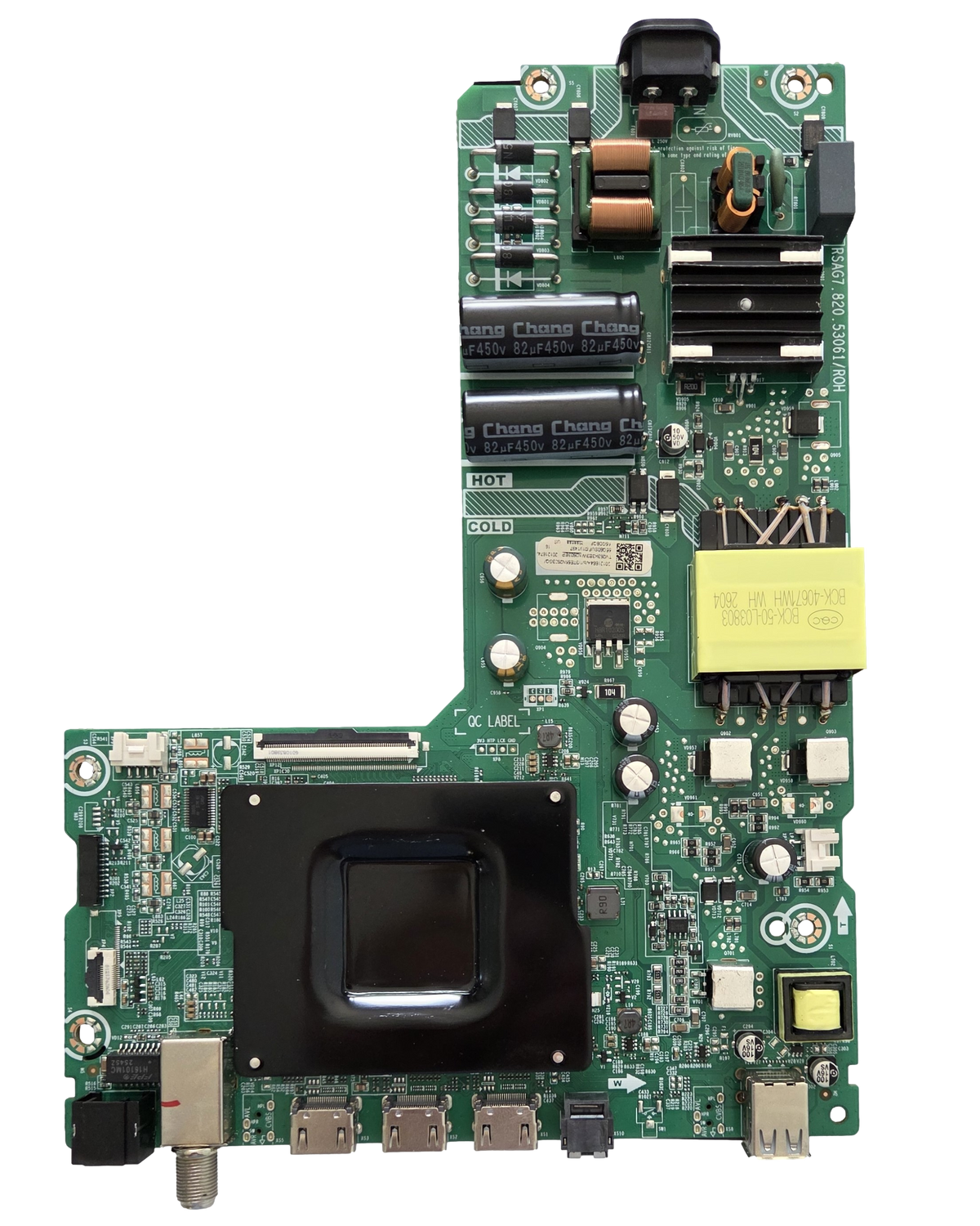20121664 Hisense Main Board, RSAG7.820.53061/ROH, 55N2603EPH01797, 55QD6QF