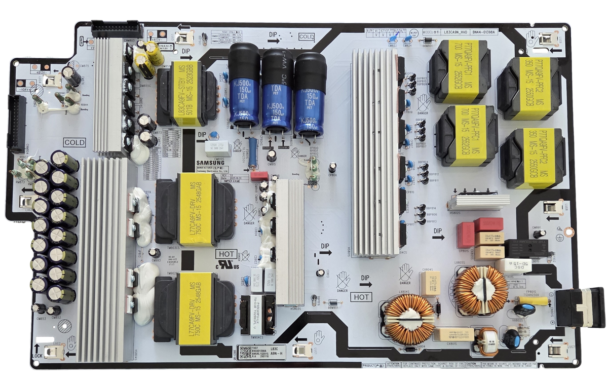 BN44-01398A Samsung Power Supply, BN4401398A, L83CA9N_HVD, QN83S90HAEXZA, QN83S90HDEXZA
