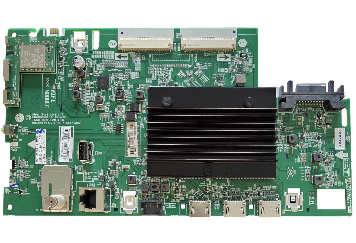 EBT30418576 LG Main Board, EAX01953103(1.0), 65NU850BPUA, 65NU850BPUA.AUSFLKR