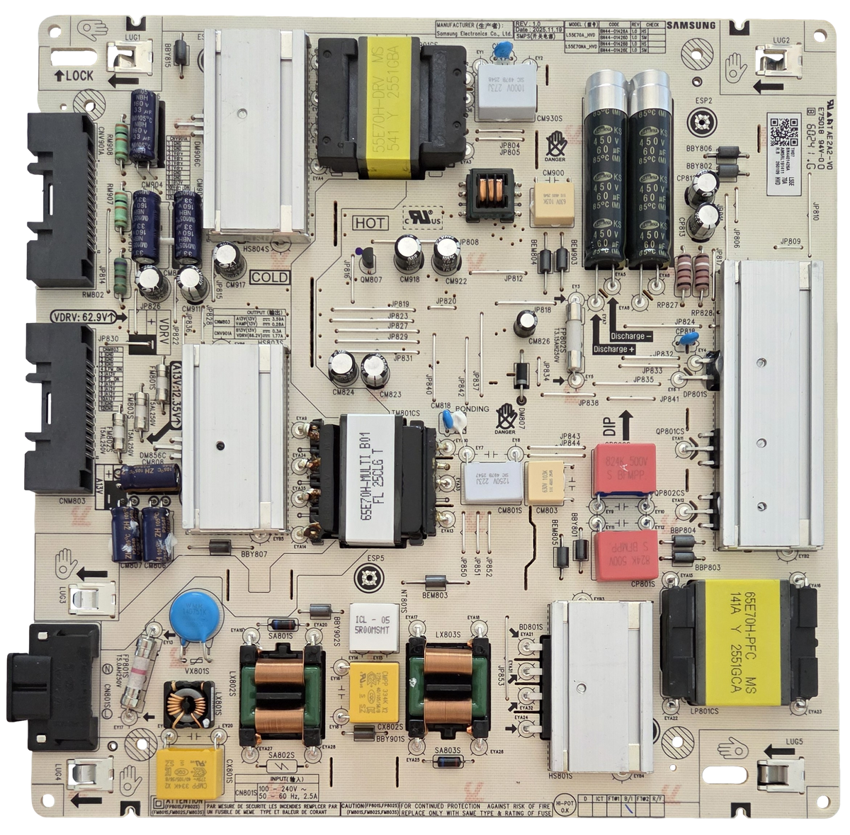 BN44-01426A Samsung Power Supply Board, BN44-01426D, QN55QN70HAFXZA