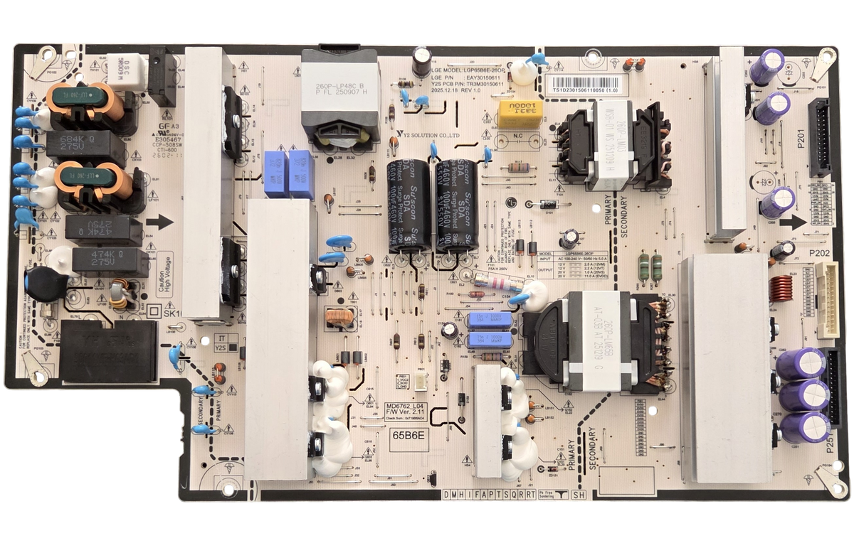 EAY30150611 LG Power Supply Board, LGP65B6E-26OP, TR330150611, 65B6E, OLED65B6GUA, OLED65B6AUA, OLED65B6EUA