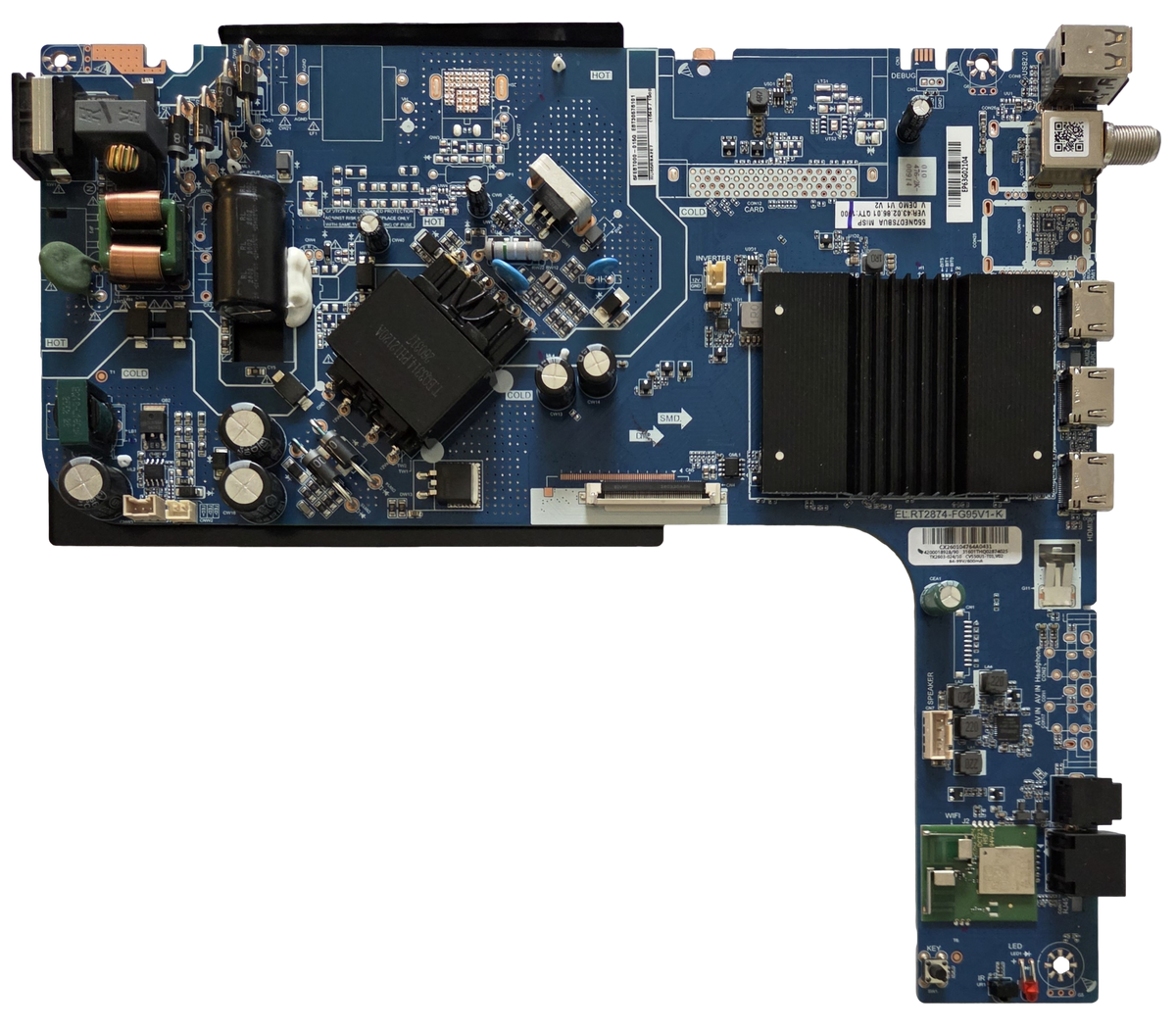 EBT30576101 LG Main Board / Power Supply, EL.RT2874-FG95V1-K, 55QNED7SBUA.AUSBEJR, 55QNED7SBUA