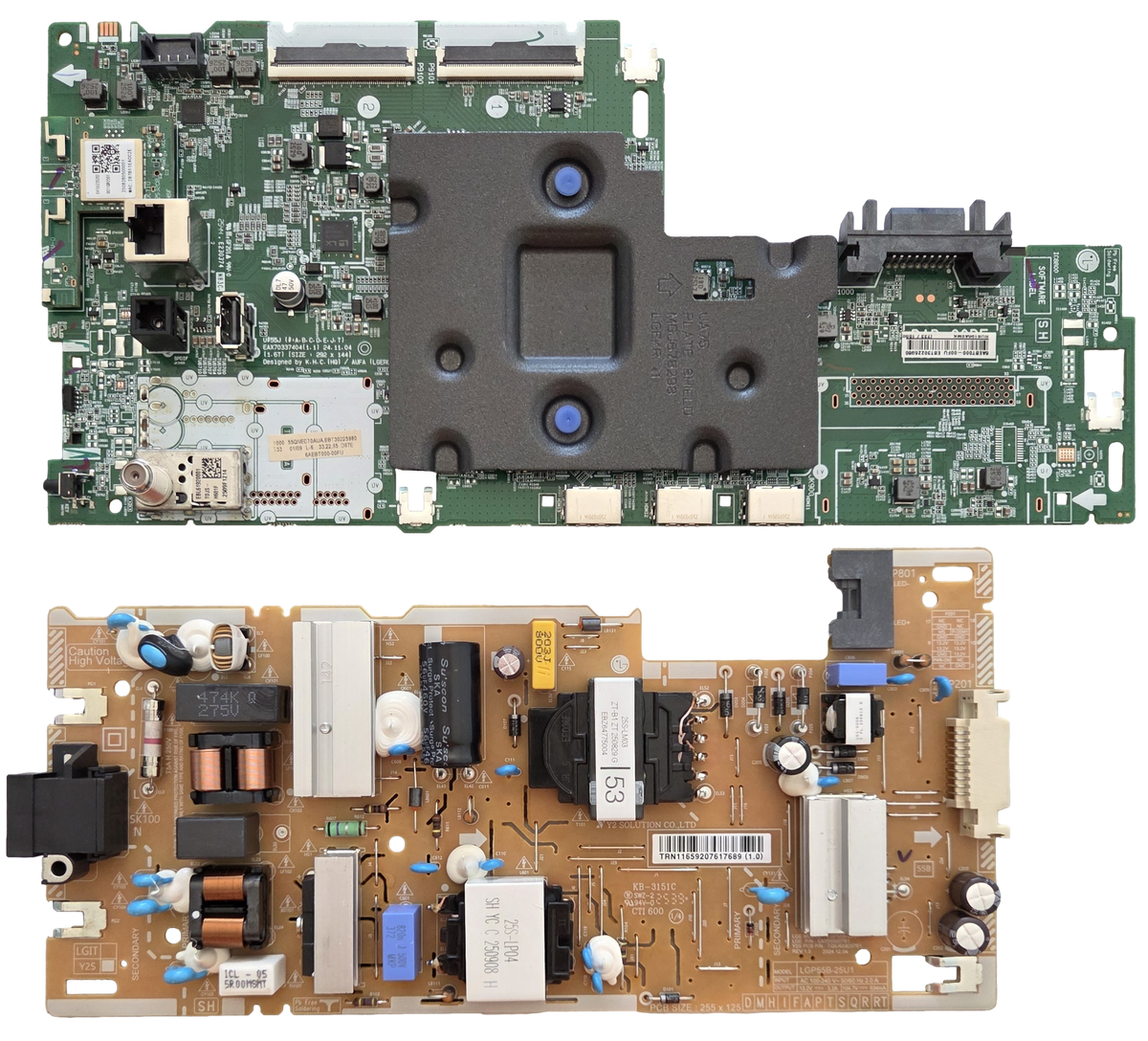 55QNED70AUA LG TV Repair Parts Kit, EBT30225980 Main Board, EAY65920761 Power Supply, 55QNRD70AUA