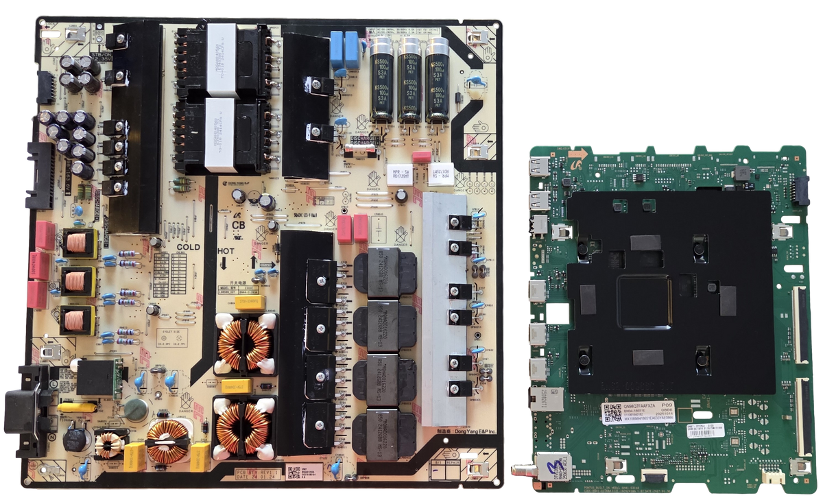 QN98Q7FAAFXZA Samsung TV Repair Parts Kit, BN94-18651E Main Board, BN44-01283A Power Supply, QN98Q7FAAFXZA