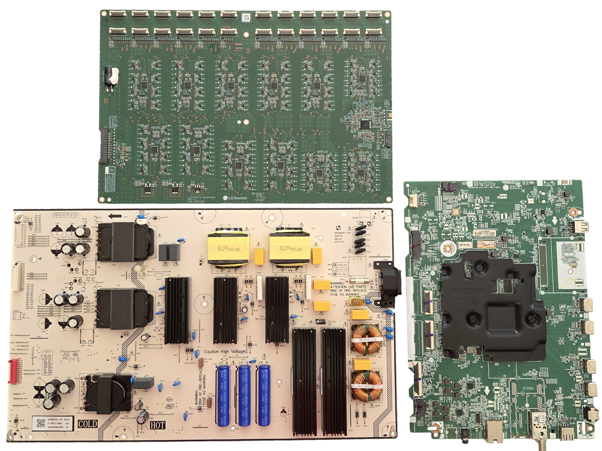 98QNED89TUA LG TV Repair Parts Kit, EBR43794601 Main Board, 81-PWE120-H540003 Power Supply, EBR43251801 LED Driver, 98QNED89TUA