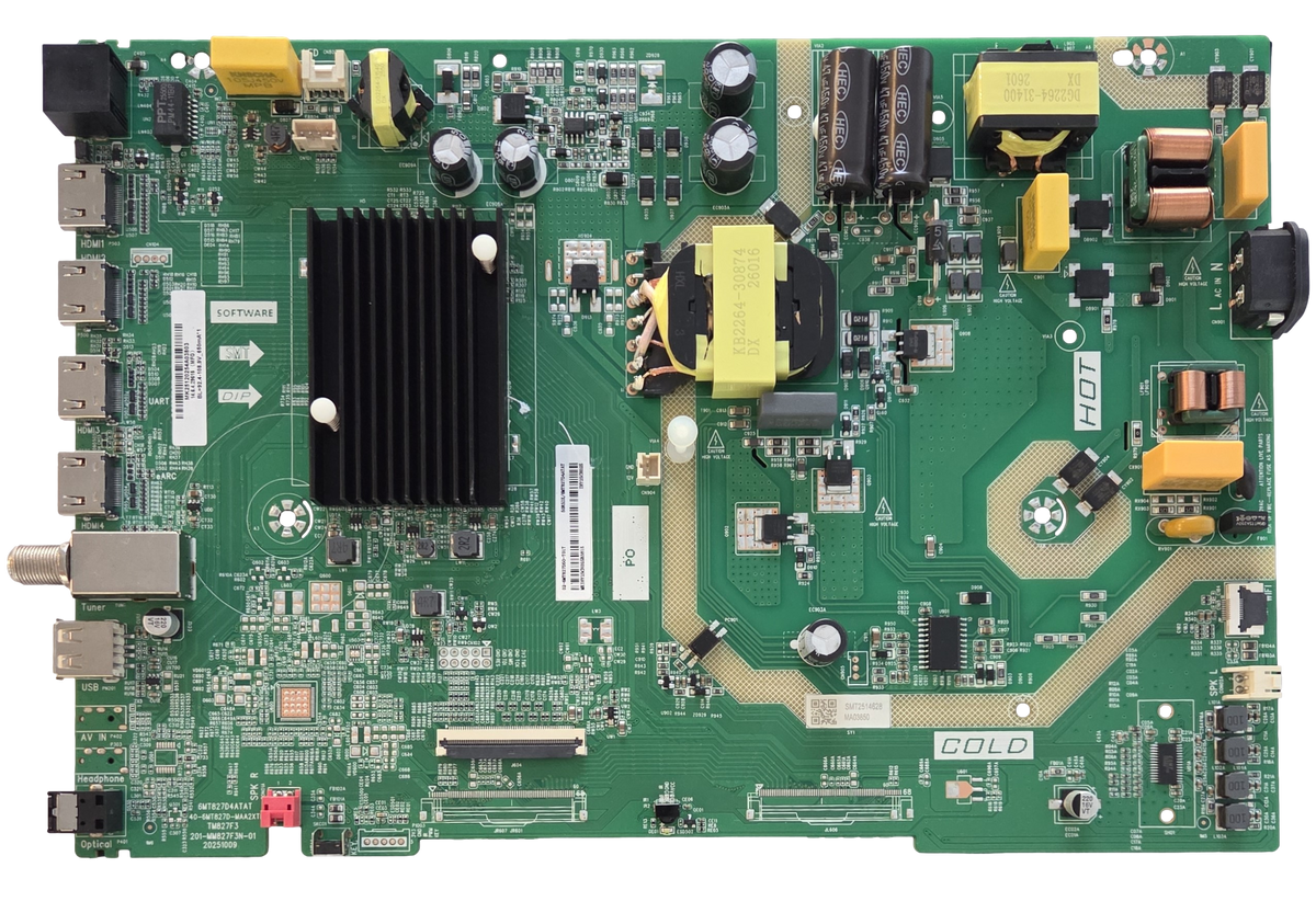 02-6MT827D50-T01T Roku Main, Power Board, 40-6MT827D-MAA2XTL, 50R5DX