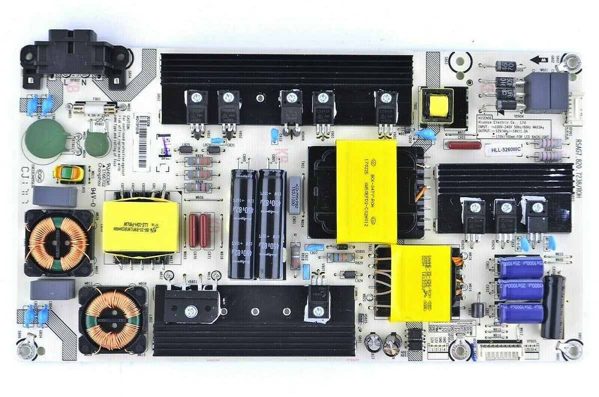 203339 Hisense Power Supply, RSAG7.820.7238/R0H, HLL-5260WC, 55H6D, 55H5D, 55DU6070, Sharp LC-55P5000U