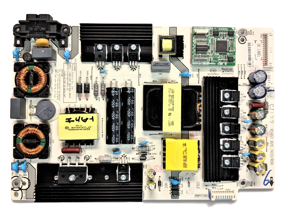 210915 Hisense Power Supply, RSAG7.820.7433/ROH, 50H8C