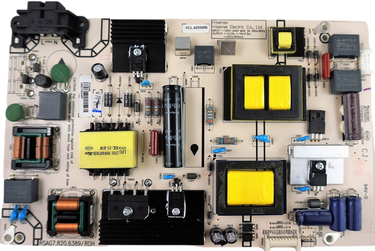 212246 Insignia Power Supply, RSAG7.820.6389/ROH, NS-49DR420NA18