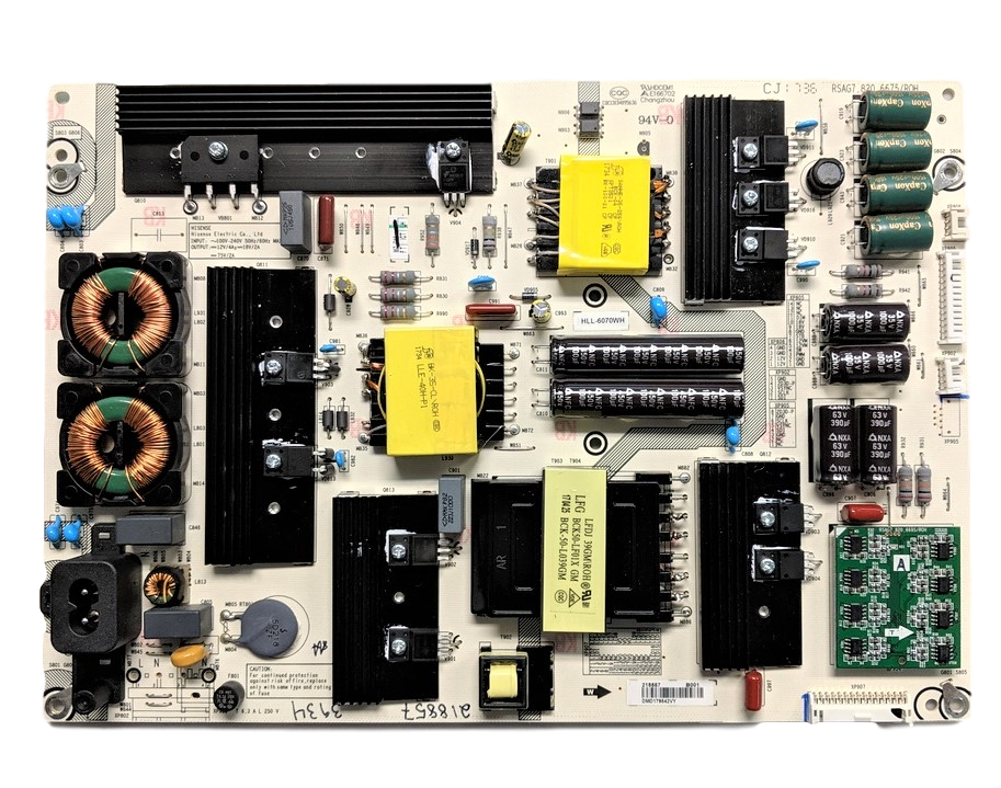 218857 Hisense Power Supply, RSAG7.820.6675/ROH, 65H8050D