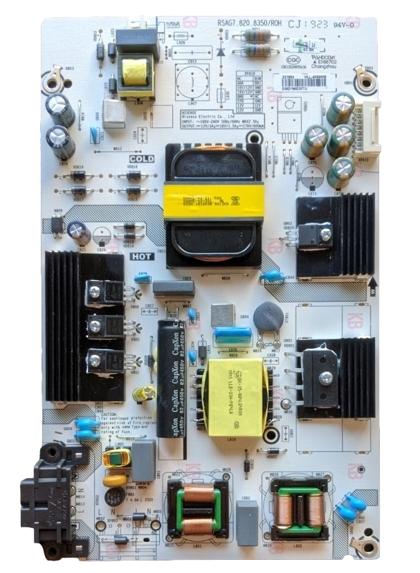 231854 Hisense Power Supply / LED Driver Board, 231854, RSAG7.820.8350/ROH, HLL-4056WB, 43R7E