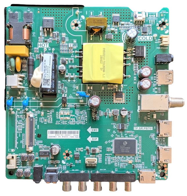 243006 Hisense Main Board, TP.SR.PB701, LSC400HN02, R18071469, 40EU3000