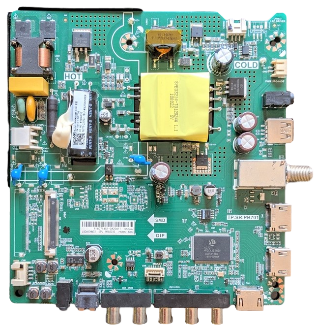 243006 Hisense Main Board, M182035, TP.SR.PB701, LSC400HN02, 40EU3000