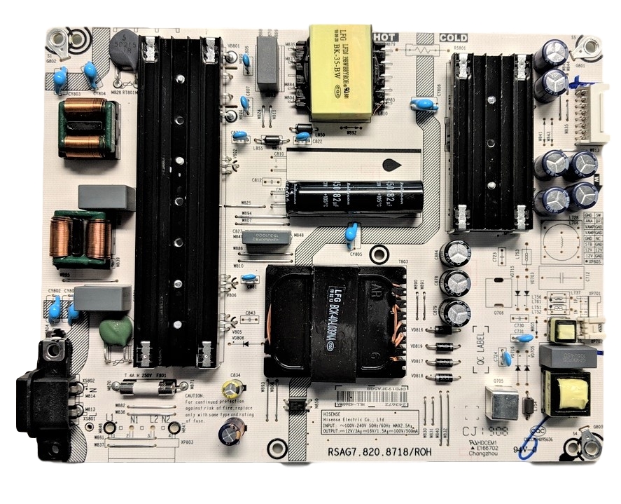 243672 Sharp Power Supply, 243672, RSAG7.820.8718/ROH, HLL-4365WA, LC-50LBU711U REV A