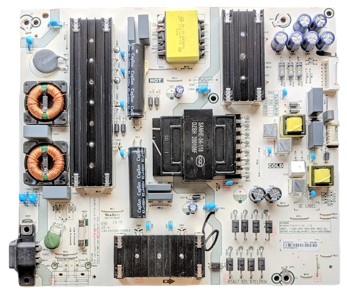 262075 Hisense Power Supply, 279440, HLL-5865WA, RSAG7.820.9701/ROH, 70H6570G
