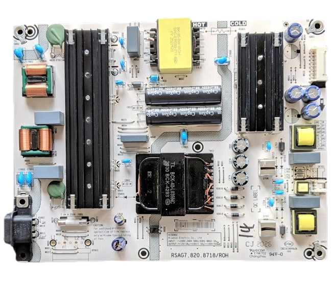 268696 Hisense Power Supply, RSAG7.820.8718/R0H, HLL-4365WU, 100021261, 65R6E3, 65R6E4