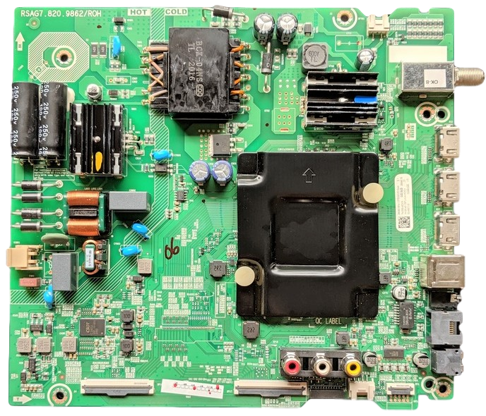 270723 Hisense Main Board, 270723, G20162B, RSAG7.820.9862/ROH, 55H6570G