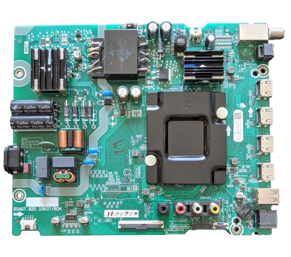 292142C Hisense Main Board/Power Supply 292142B, 292143, RSAG7.820.10637/ROH, G2111HG, 55A6G