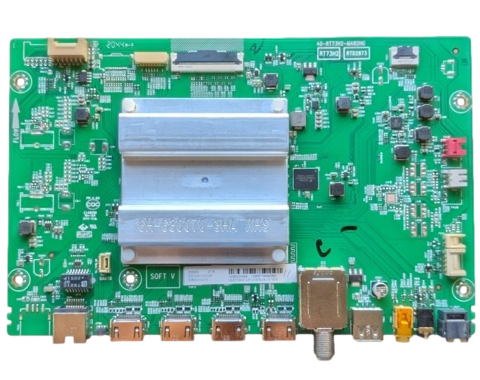 30800-000016 TCL Main Board, V8-RT73K0L-LFV1679-V9, 40-RT73H2-MAB2HG, 65S535, 55S535