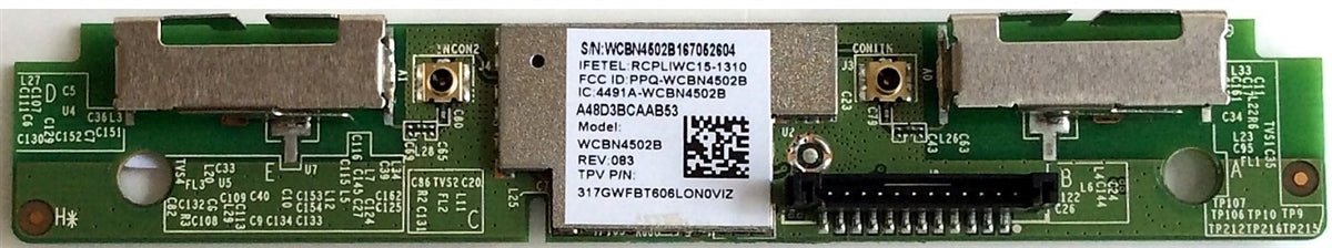 317GWFBT606LON0VIZ Vizio Wi-Fi Board, WCBN4502B, E65-E1 LTM7VKAT, E65-E1 LTMWVKBS, E50X-E1 LTMWVJBS