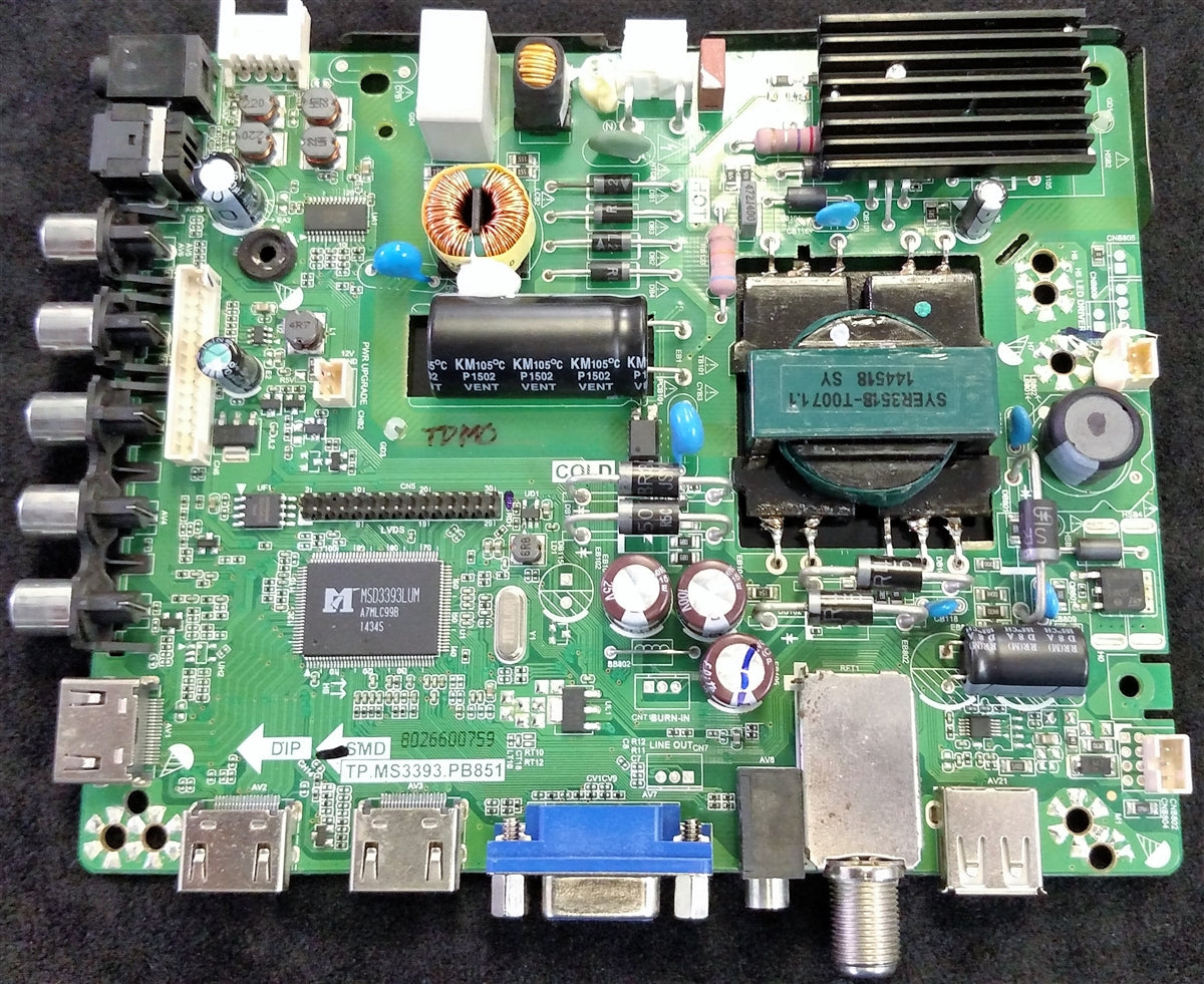 34013344 Element Main Board/ PS, H15020772, TP.MS3393.PB851, ELEFT406, C5C0M