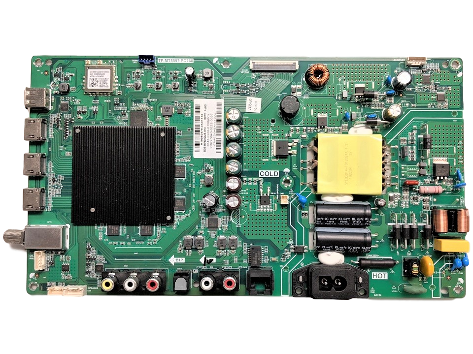 3643-0222-0395 Vizio Main Board/Power Supply, 3643-0222-0150, TP.MT5597.PC768, V435-G0
