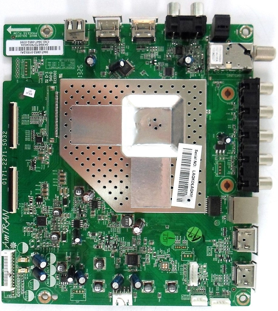3647-0852-0150 Vizio Main Board, 0171-2271-5032, 3647-0852-0395, E470I-A0