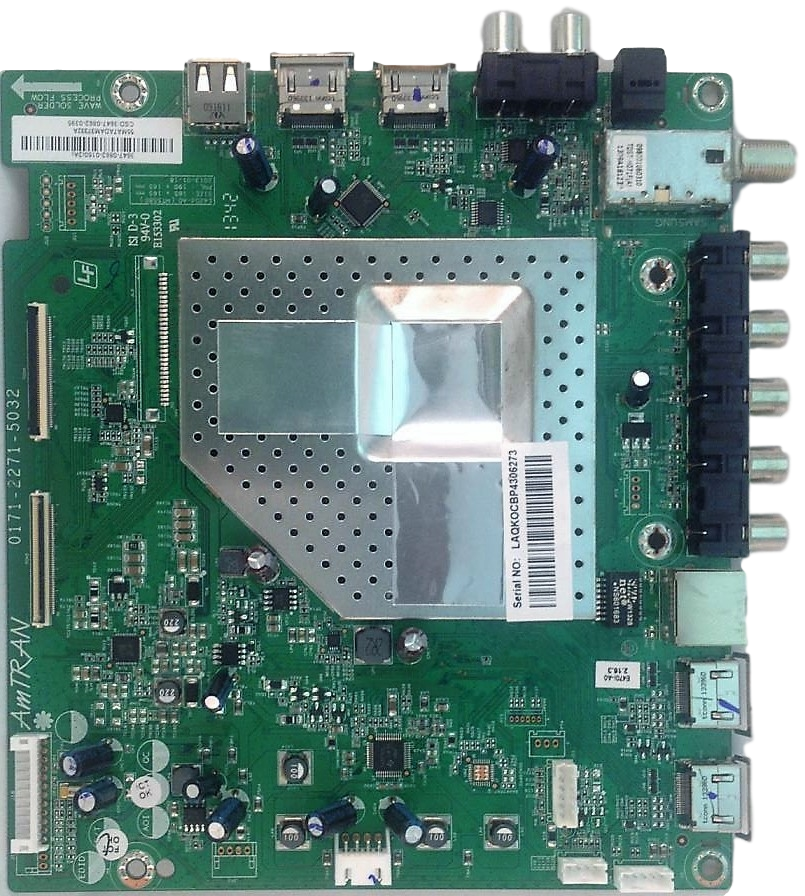 3647-0862-0150 Vizio Main Board, 3647-0862-0395, 0171-2271-5032, E470I-A0