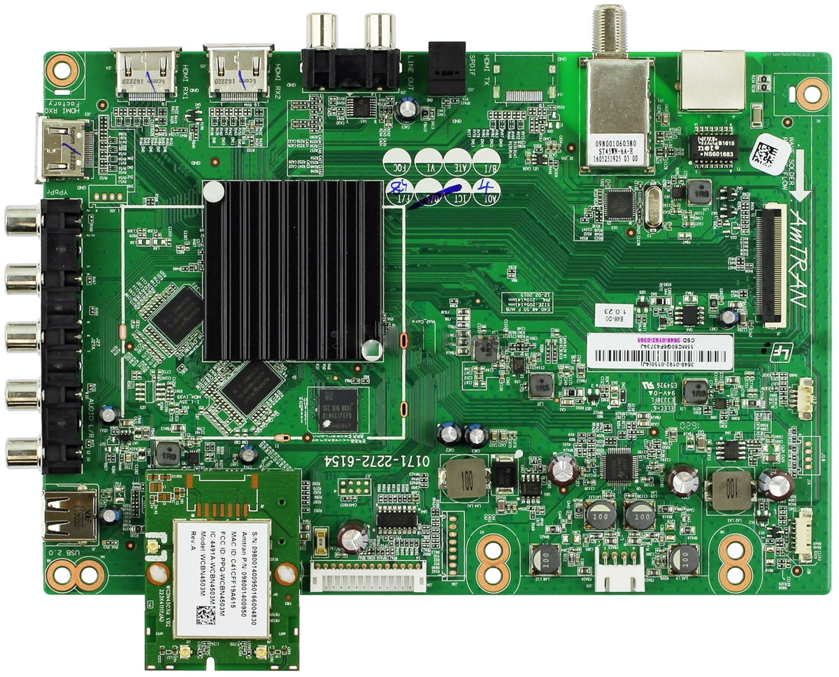3648-0192-0150 Vizio Main Board, 3648-0192-0395, 0171-2272-6154, 3648-0192-0395, E48-D0, E48D0