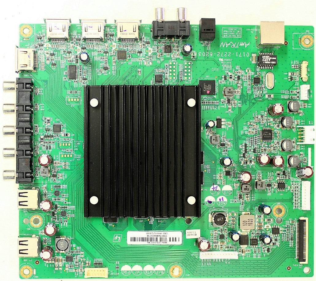 3655-1272-0395 Vizio Main Board, 0171-2272-6203, 3655-1272-0150 (3B), E55U-D0, E55U-D0 LAUSTYAS