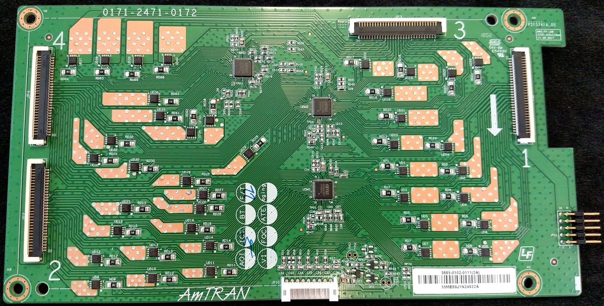 3665-0102-0111 Vizio LED Driver, 0171-2471-0172, M65-F0