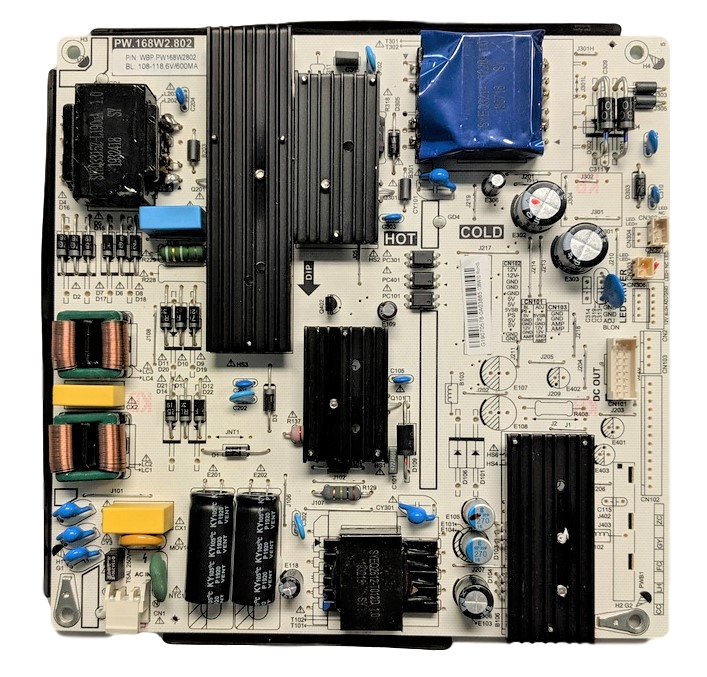 49GSR4100KL Polaroid Power Supply, PW.168W2.802, G19070578, 49GSR4100KL, E4SFT5017