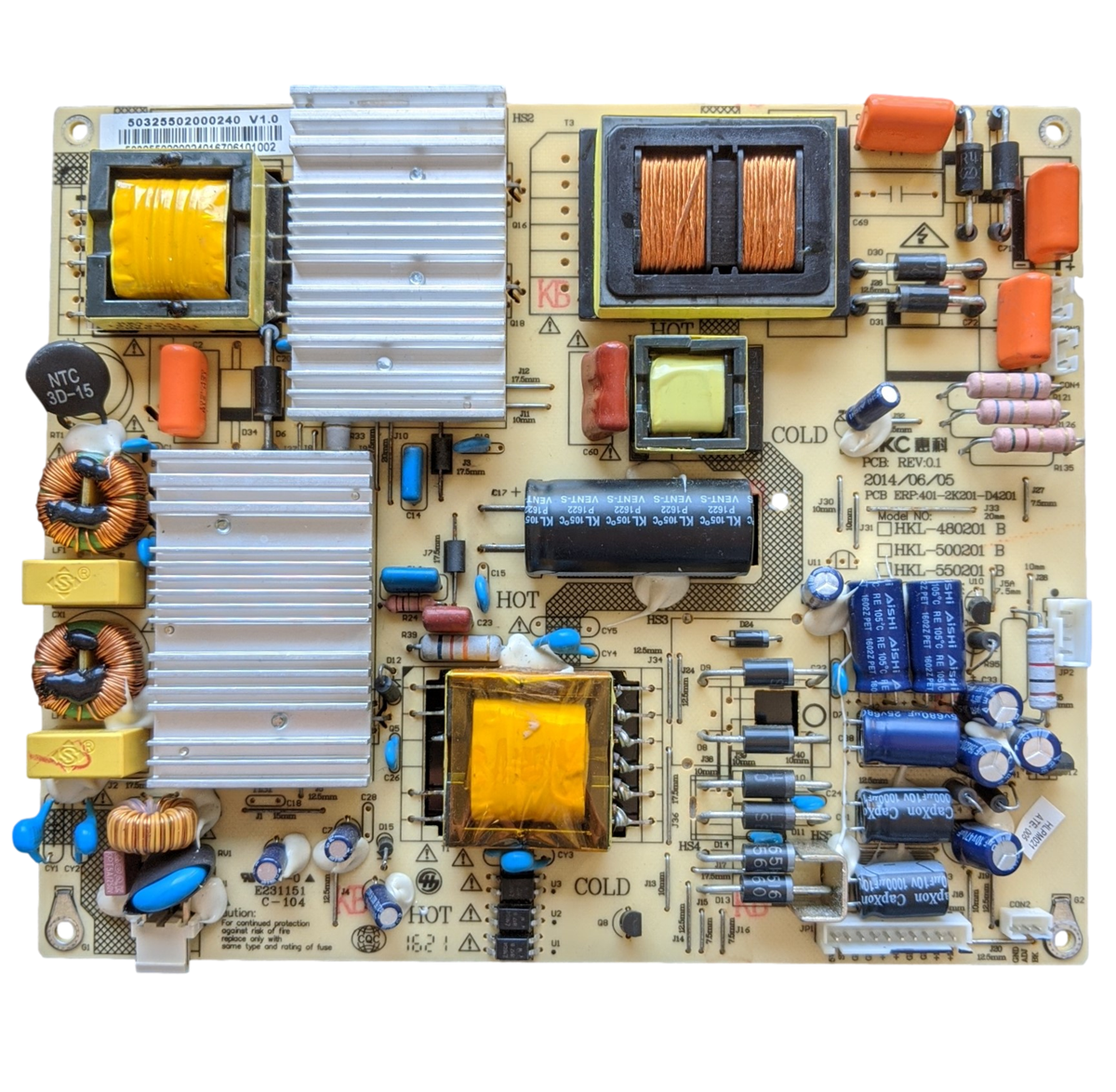 50325502000240 Proscan Power Supply, HKL-500201, ERP:401-2K201-D4211, PLDED5035A-UHD