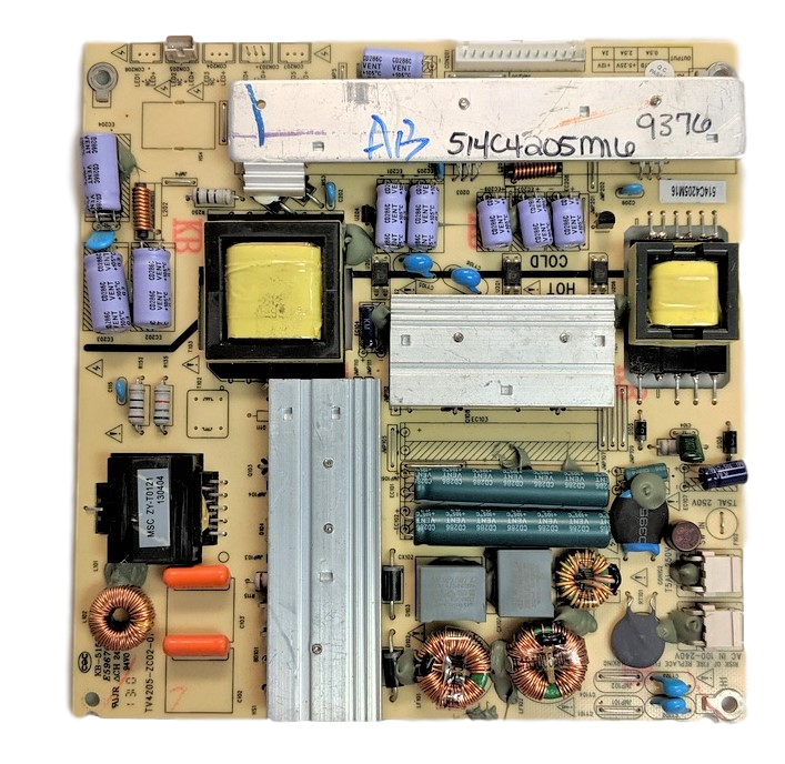 514C4205M16, Haier Power Supply, KB-5150, E59670, TV4205-ZC02-01 , 48D3500