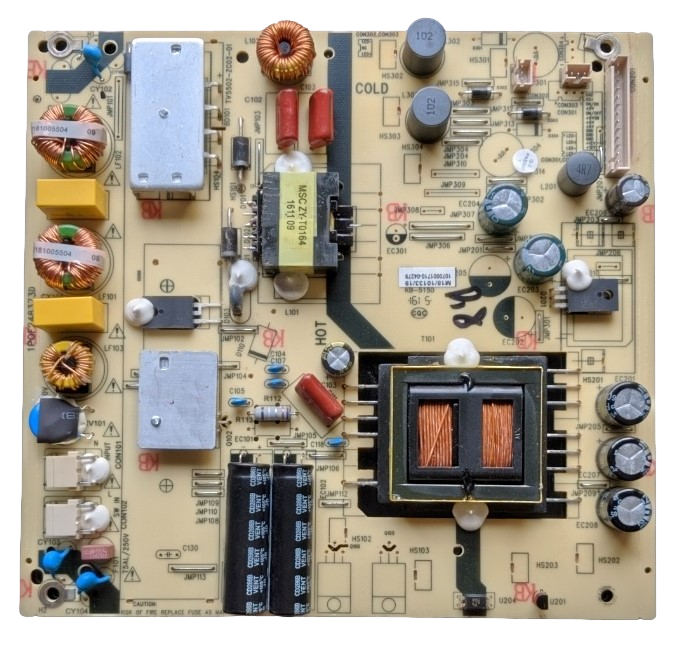 514C5502M18 HAIER POWER SUPPLY BOARD, 0530019161, 48UF2500, 48UF2500A