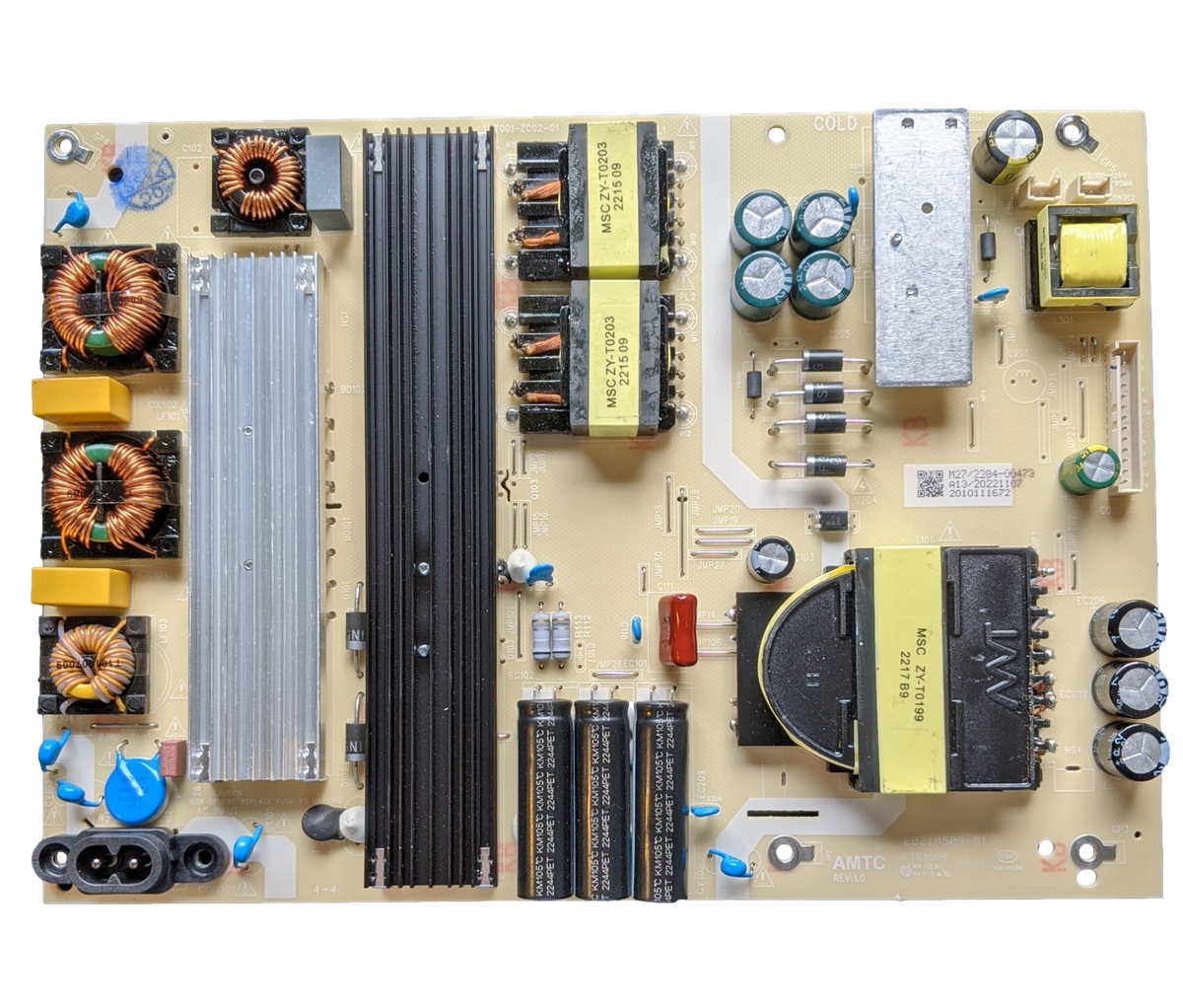 514C7001M27 ONN Power Supply, TV7001-ZC02-01, 100044717, E4FAA75R, WR75UT4210