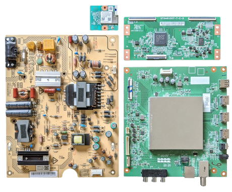 55LF711U20 Toshiba TV Repair Parts Kit, 691V0G00510 Main Board, PK101W1640I Power Supply, 34.29110.08D T-Con, PK29A00090I Wifi, 55LF711U20