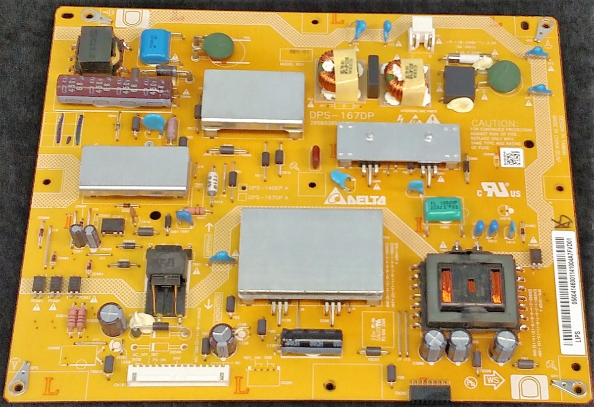 56.04146.001 Vizio TV Module, power supply, DPS-167DP, E480I-B2