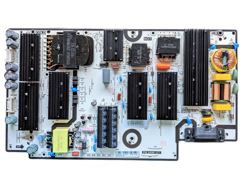 60101-03424 Vizio Power Supply, 60101-03424, 4300031529, PW.240W1.671, M656-G4