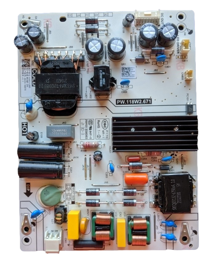 60101-04076 Vizio Power Supply, PW.118W2.671, 60101-04076, M43Q6-J04