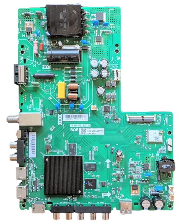60103-00626 Vizio Main Board, TP.MT5581.PB756, D43FX-F4